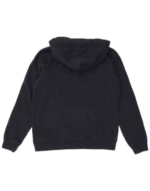 Maglione con cappuccio grafico da donna Jack Wills UK 14 grande cotone blu navy