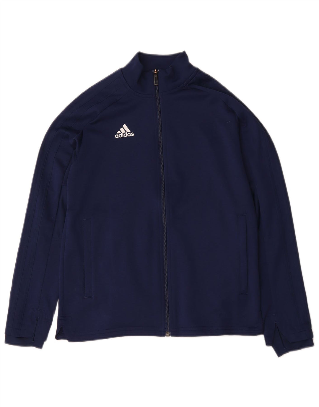 Giacca da tuta da ragazzo Adidas 11-12 anni in poliestere blu navy