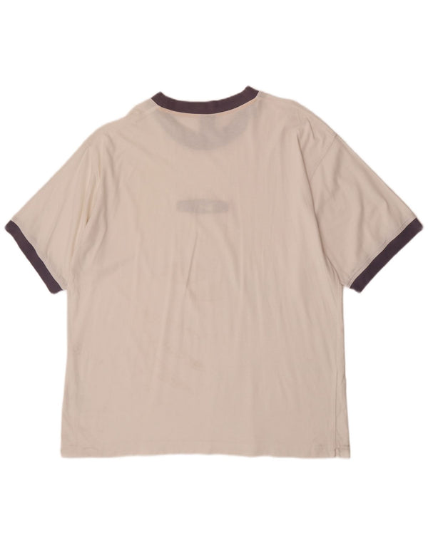 T-shirt grafica da uomo Nike Top UK 45/47 XL cotone color block bianco