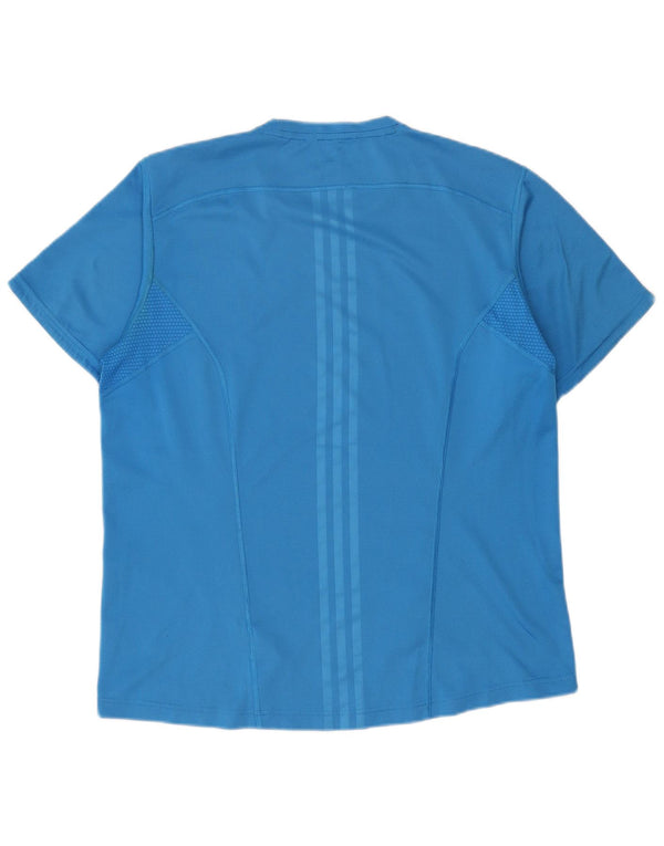 T-shirt da uomo Adidas Top grande blu in poliestere