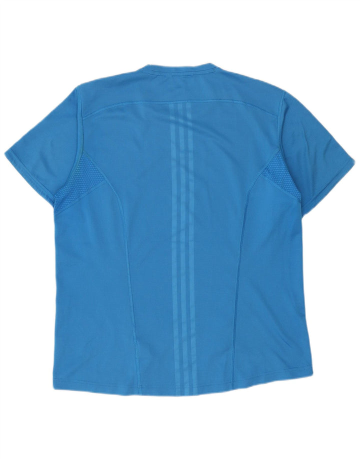 T-shirt da uomo Adidas Top grande blu in poliestere
