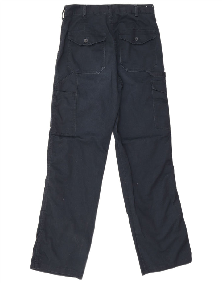 Pantaloni cargo dritti da uomo Dickies W28 L31 poliestere blu navy