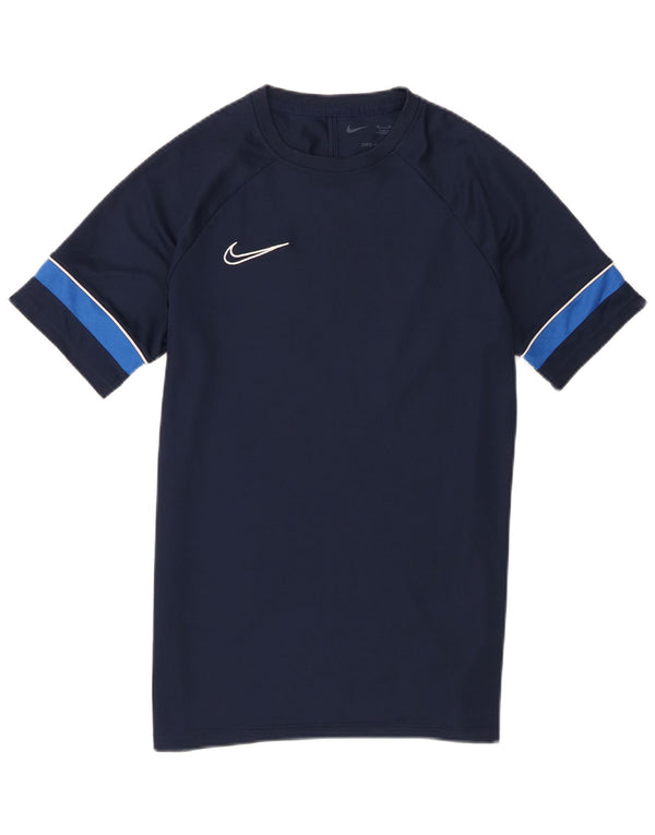 T-shirt Nike Dri Fit da uomo, color block medio, blu navy