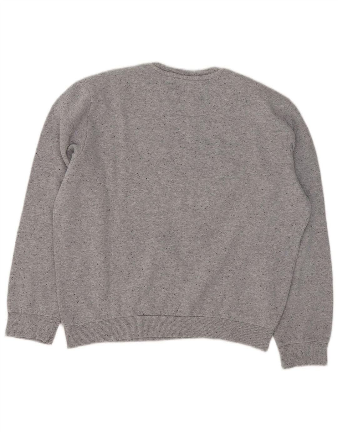GAS Felpa con grafica da uomo Maglione grande cotone chiazzato grigio