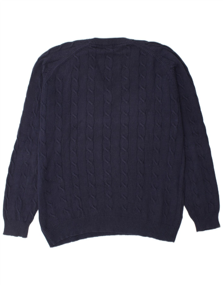 Maglione da uomo KAPPA con scollo a V XL in cotone blu navy
