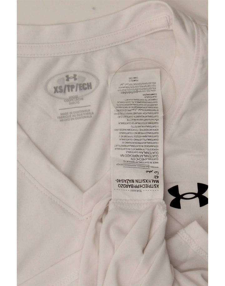 T-shirt da uomo Under Armour XS bianca in poliestere