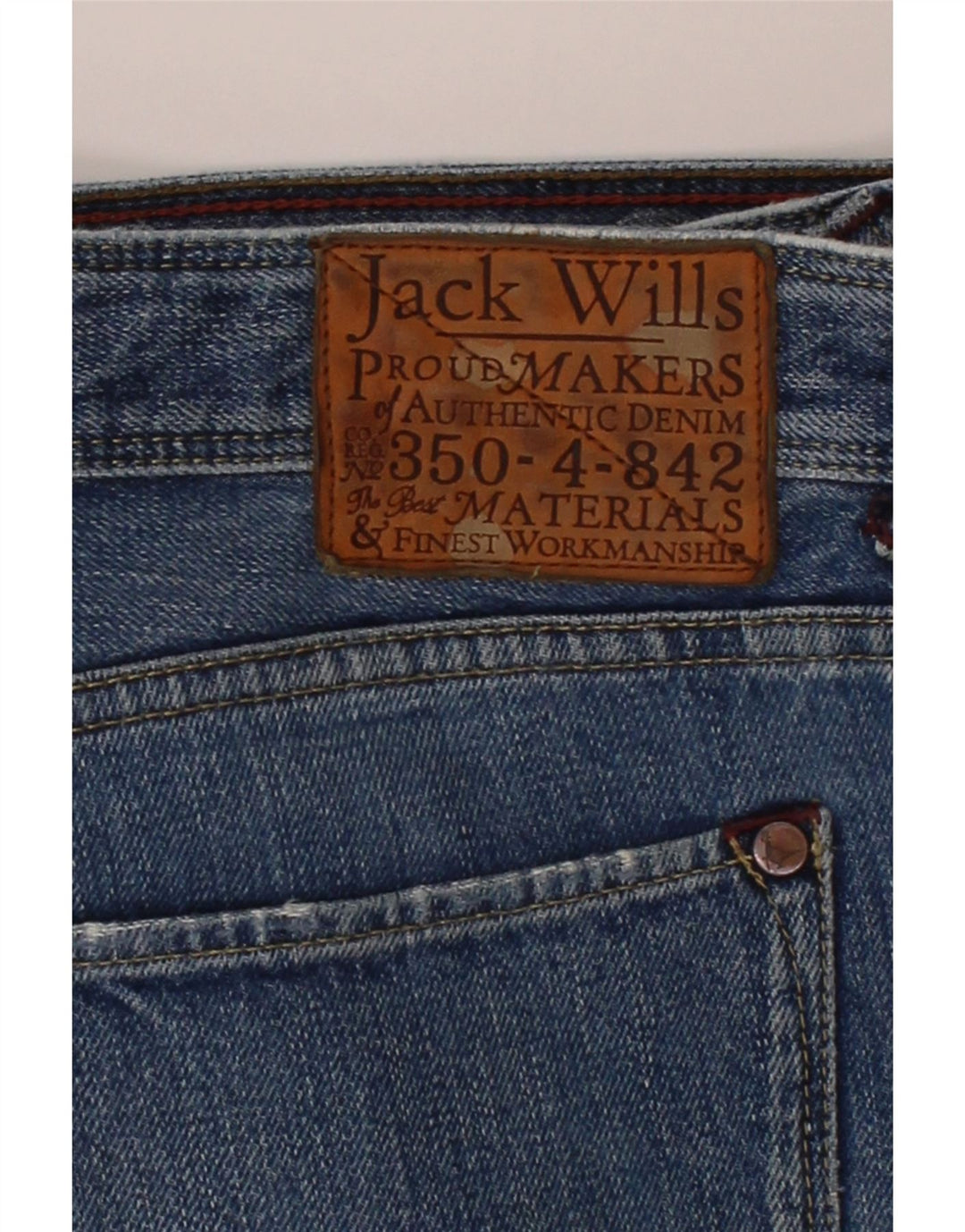 JACK WILLS Mens Slim Jeans W34 L31 Blue Vintage Jack Wills and Second-Hand Jack Wills from Messina Hembry 