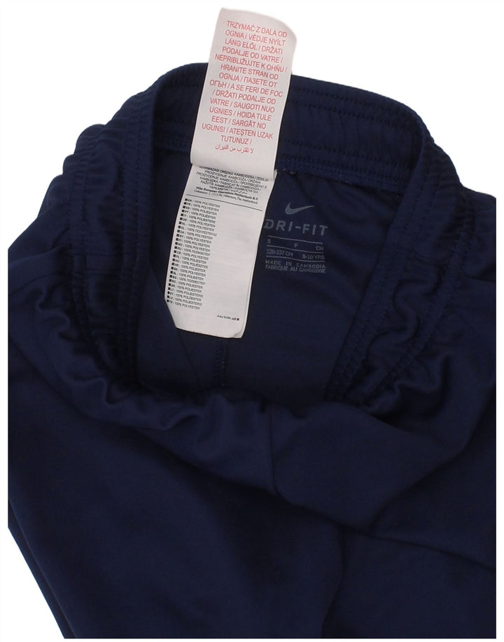 Pantaloncini sportivi Nike da bambino 8-9 anni Small in poliestere blu navy