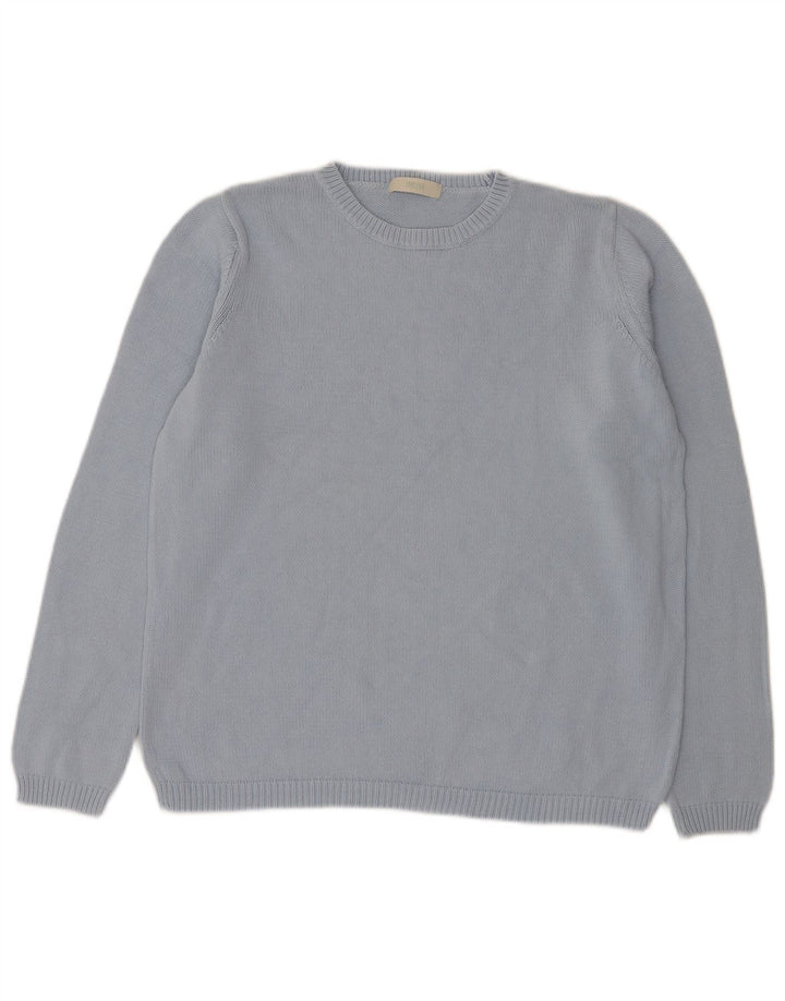Maglione maglione girocollo da uomo Marks & Spencer blu medio
