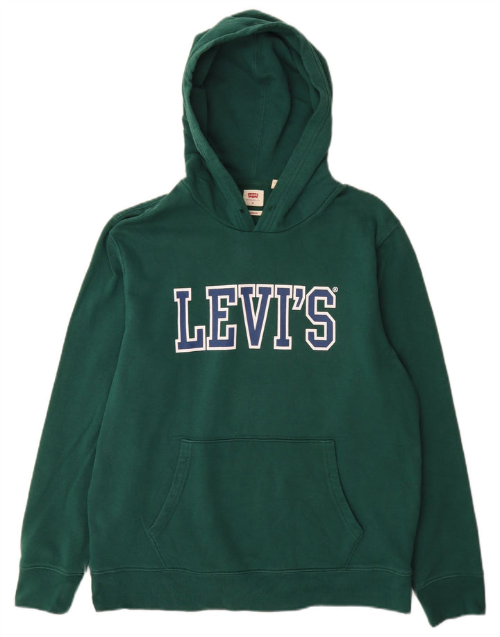 Maglione con cappuccio grafico standard da uomo Levi's verde medio