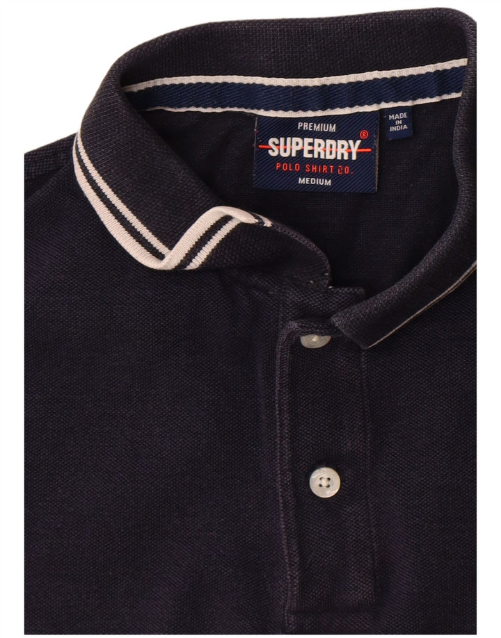 Polo da uomo Superdry blu navy medio
