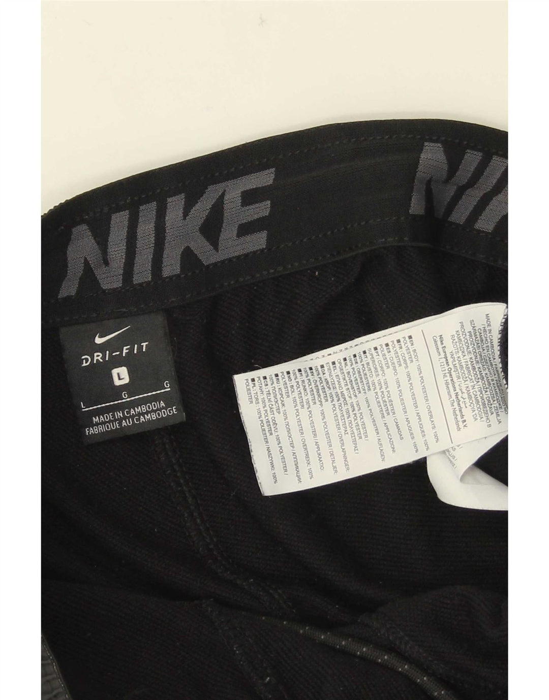 Pantaloni da tuta Nike Dri Fit da uomo, pantaloni da jogging, grandi, in poliestere nero