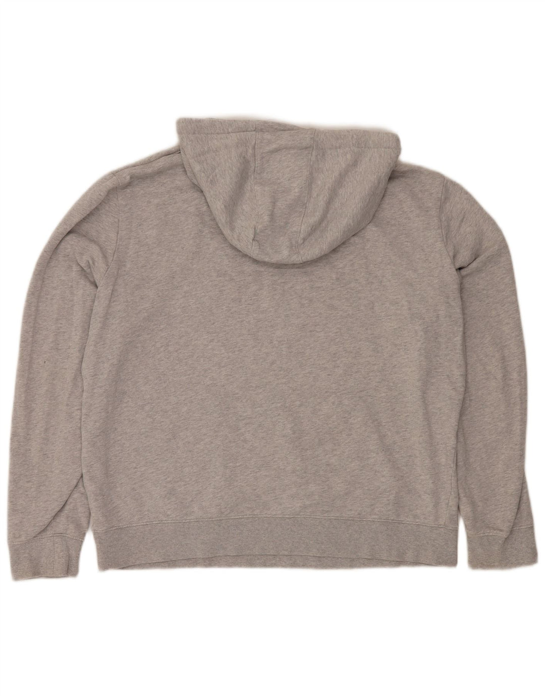 GUESS Felpa con cappuccio grafica da uomo ampia vestibilità ampia in cotone grigio