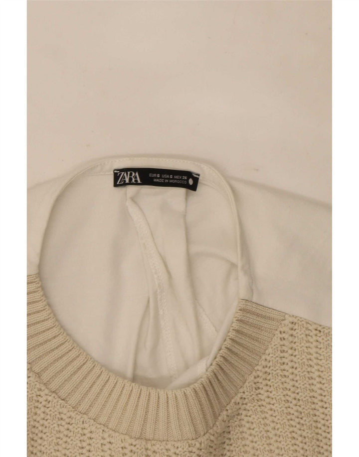 Camicetta senza maniche da donna Zara UK 10 Small multicolore Colourblock