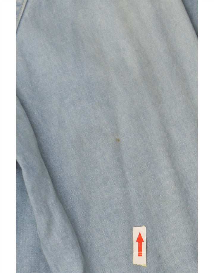 Camicia di jeans da uomo LEE grande in cotone blu