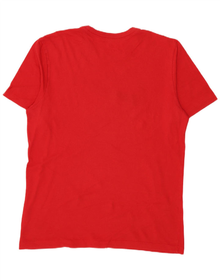 T-shirt grafica da uomo Nike Top in cotone rosso medio