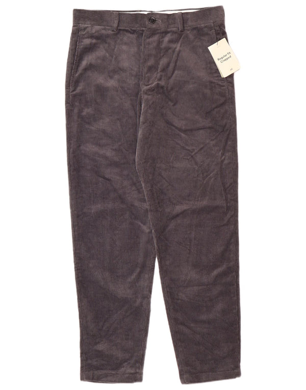 Pantaloni cropped H&M da uomo vestibilità regolare W32 L27 cotone grigio