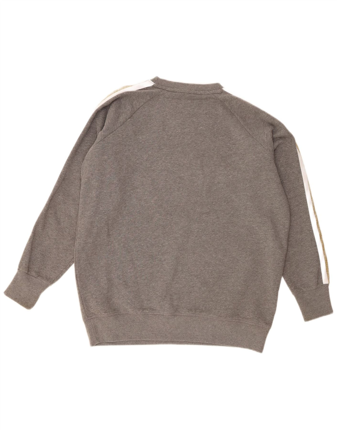 Felpa oversize con grafica da donna Superdry Maglione UK 6 XS Grigio chiazzato