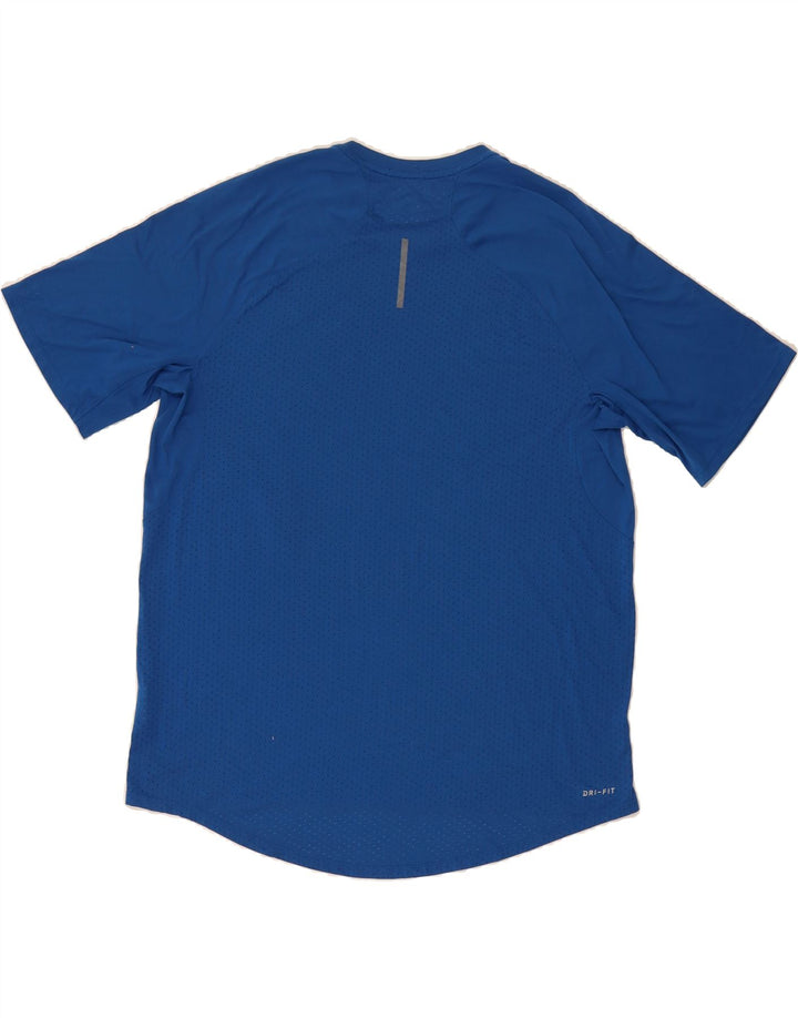 NIKE Mens Dri Fit Graphic T-Shirt Top 2XL Navy Blue Polyester Vintage Nike and Second-Hand Nike from Messina Hembry 