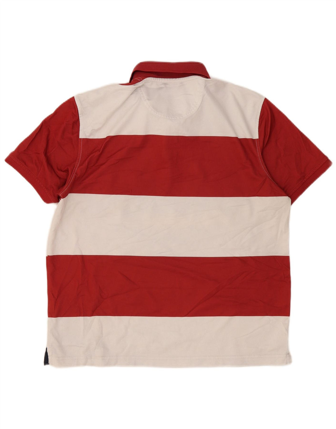 Polo da uomo IZOD grande in poliestere color block rosso