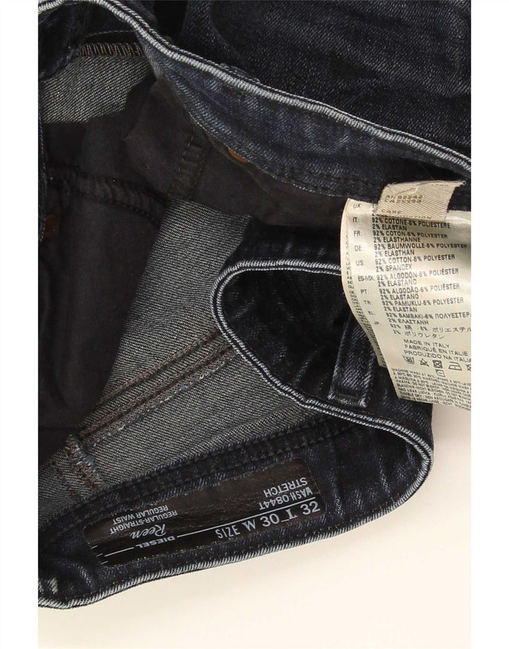 Jeans dritti regolari Reen da uomo Diesel W30 L32 in cotone blu