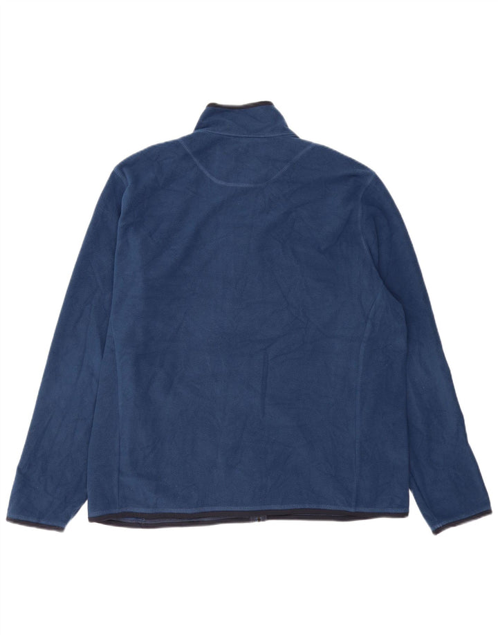 Giacca in pile da uomo Marks & Spencer UK 42 XL poliestere blu navy