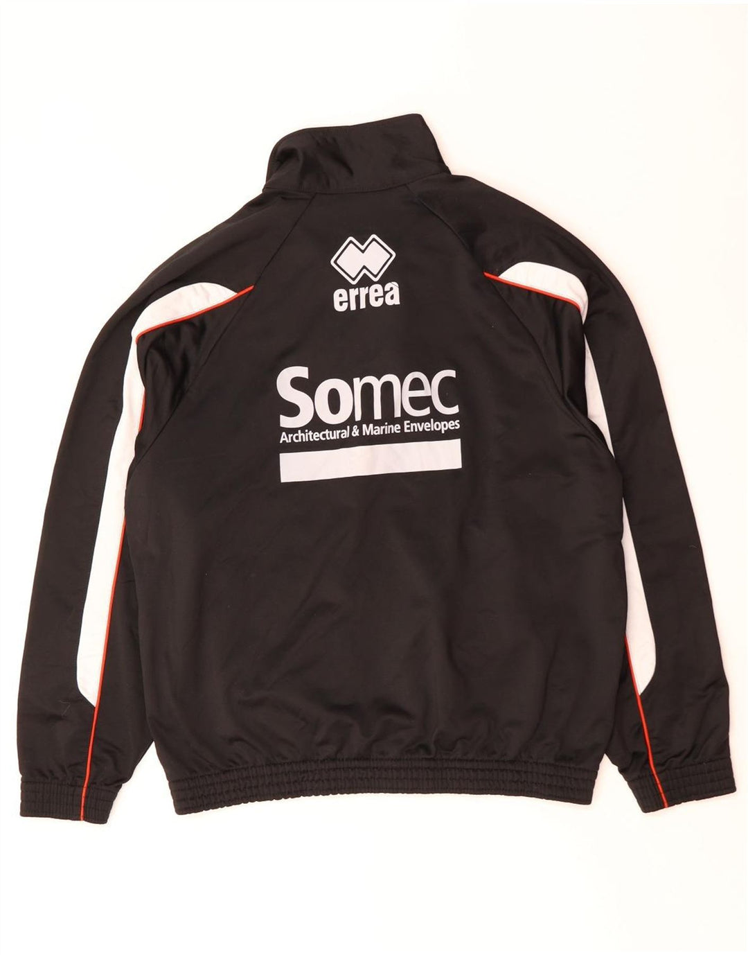 ERREA Giacca da tuta grafica da uomo grande in poliestere color block nero