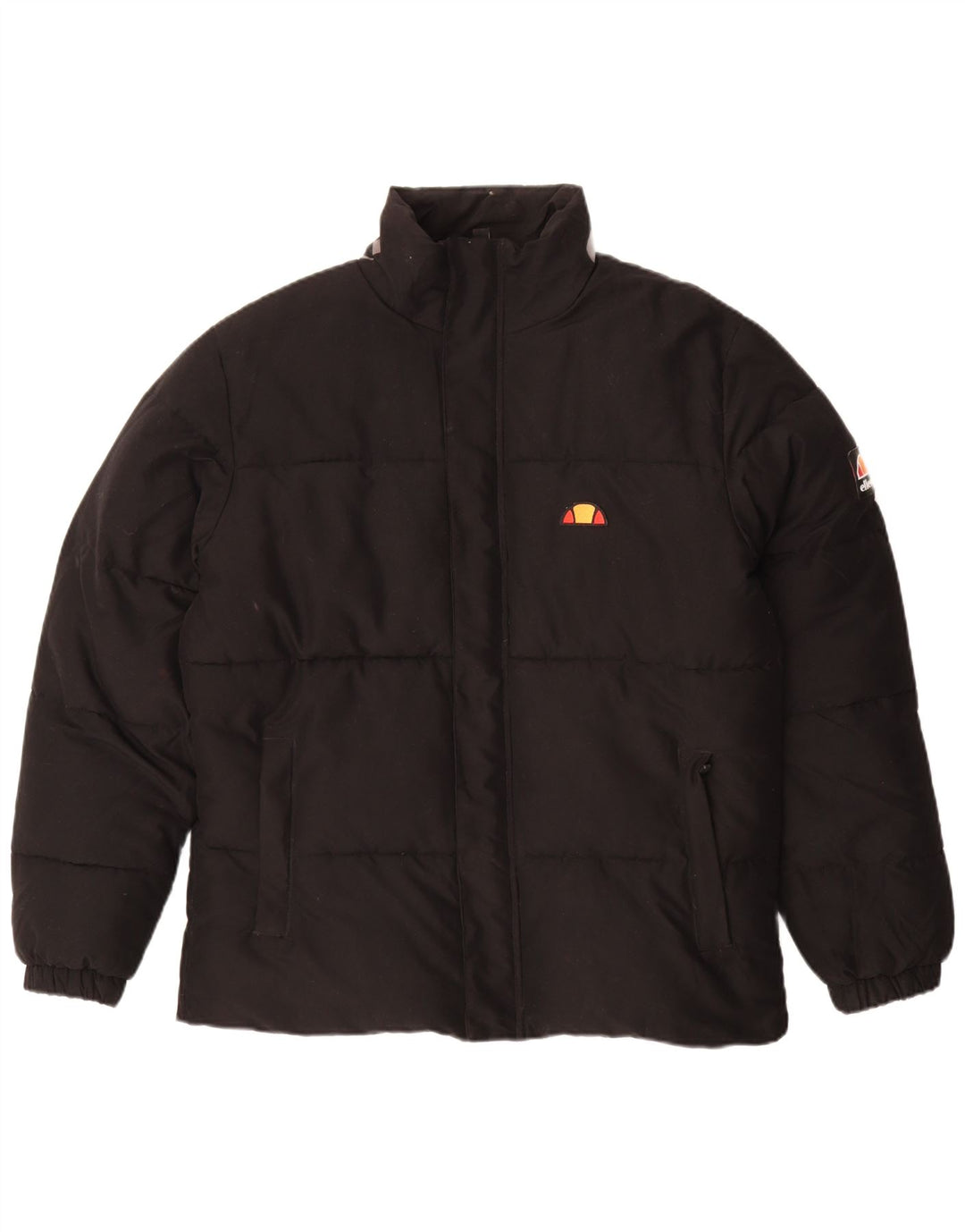 Giacca imbottita grafica da uomo Ellesse UK 40 grande poliestere nero