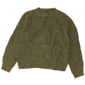 Maglione maglione girocollo da donna Marks & Spencer UK 14 verde medio screziato