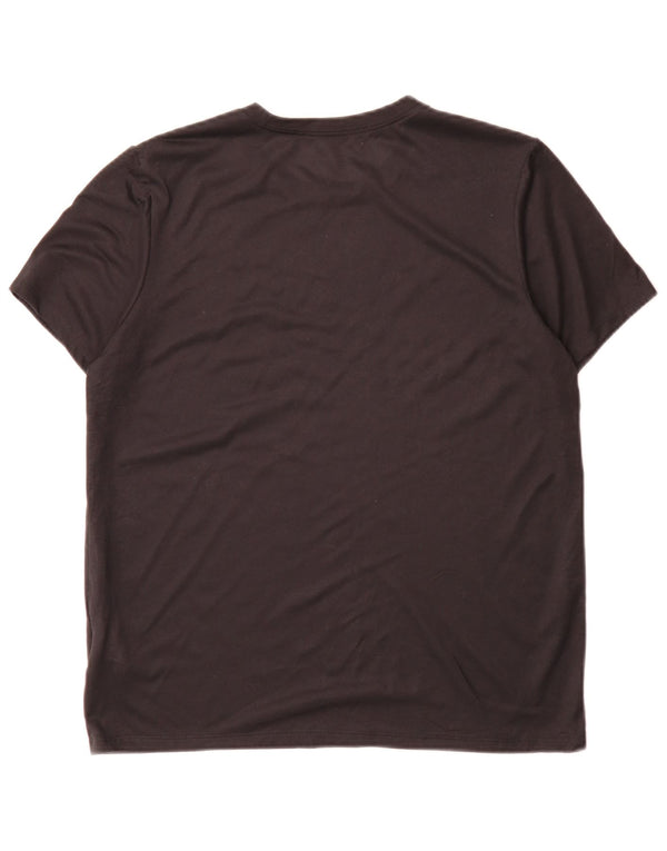 T-shirt Nike Dri Fit da donna, media, nera, poliestere, sportiva