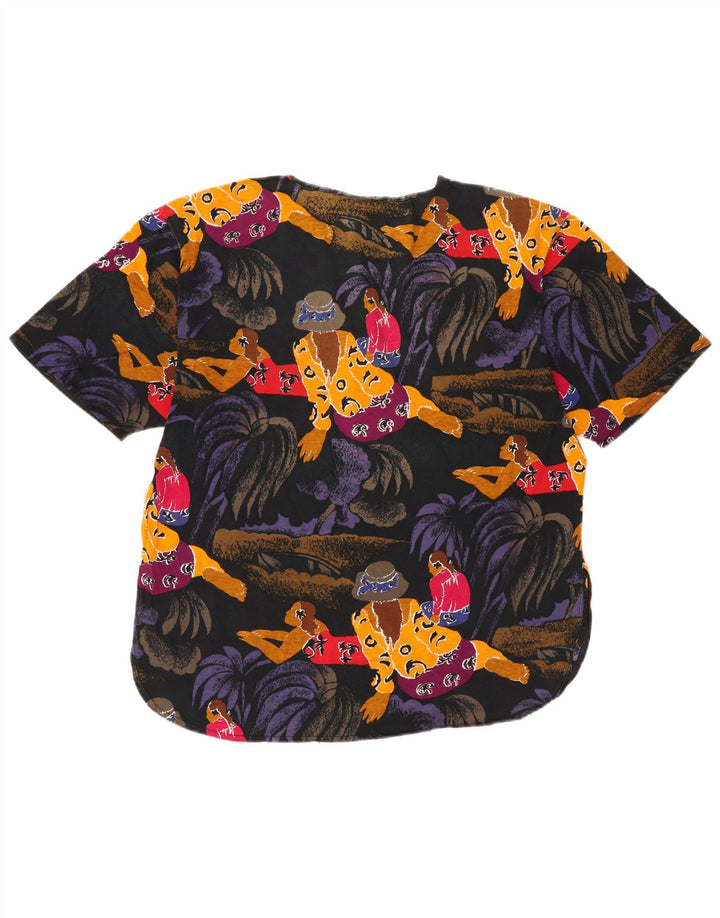 Marina Rinaldi T-shirt da donna con motivo astratto top taglia 19 piccola multicolore