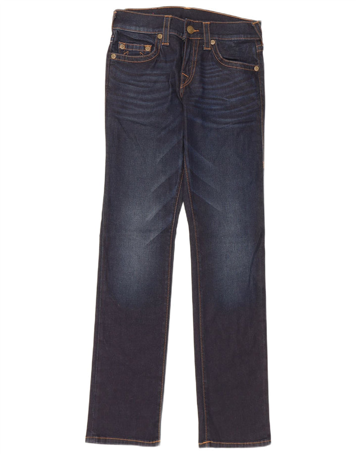 Jeans slim da donna True Religion W28 L34 cotone blu navy