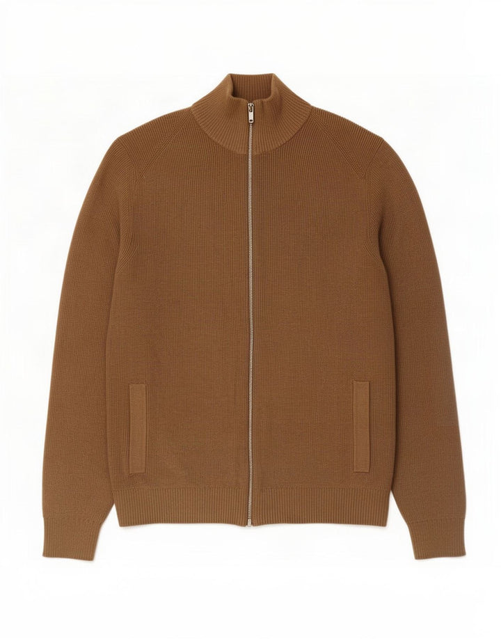Maglione cardigan da uomo Marks & Spencer Poliestere beige medio