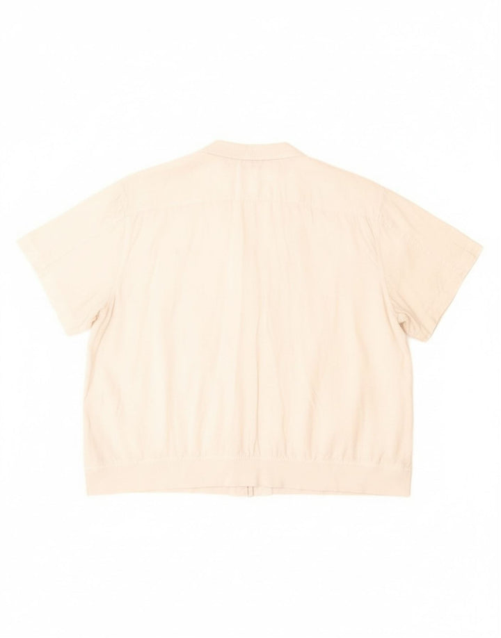 Camicetta da donna Tommy Hilfiger Top UK 20 2XL Lino bianco