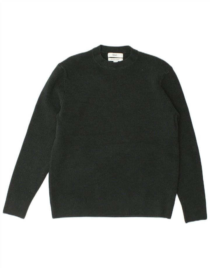 Maglione maglione girocollo da donna Marks & Spencer UK 14 Verde medio