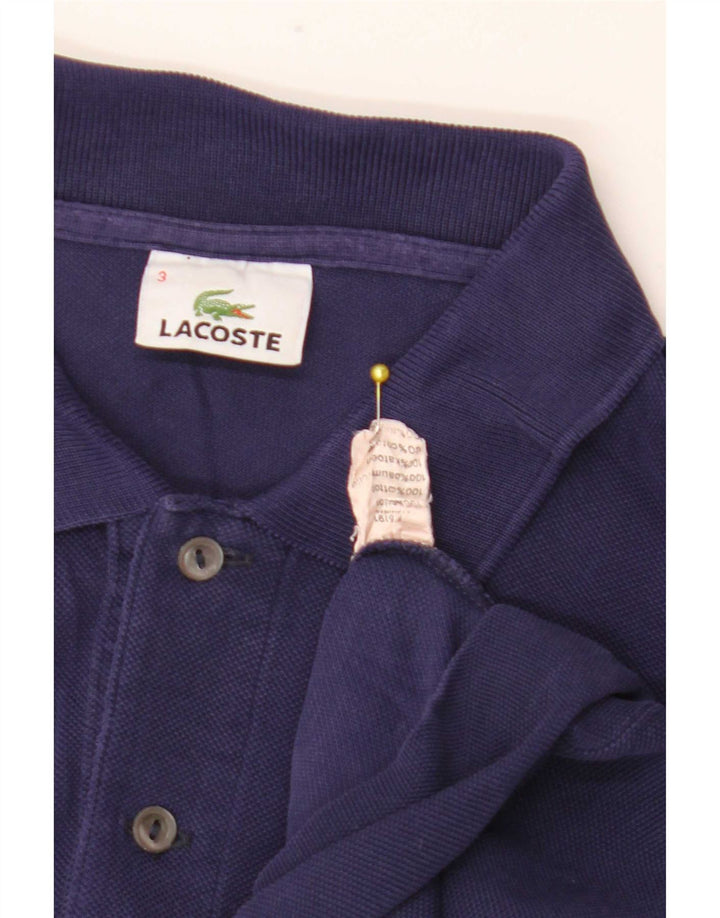Polo da uomo Lacoste taglia 3 piccola in cotone viola