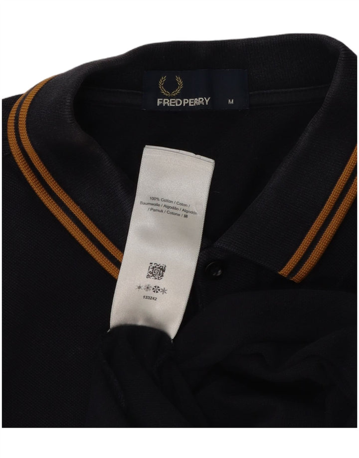 Polo da uomo Fred Perry in cotone blu navy medio