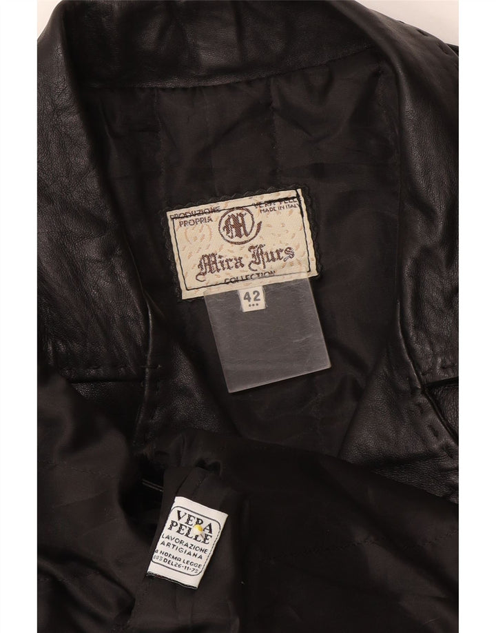 Cappotto in pelle da donna Mira Furs IT 42 Medio in pelle nera