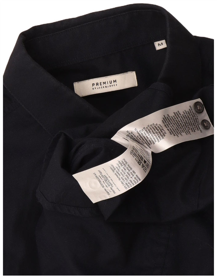 Camicia premium da uomo Jack & Jones in cotone blu navy medio