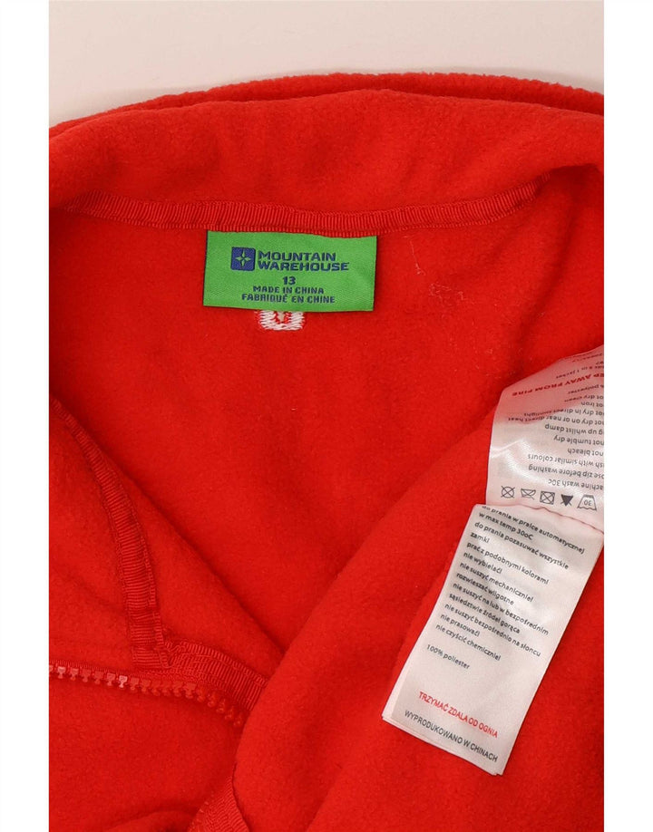 Giacca in pile foderata per ragazze Mountain Warehouse 12-13 anni Poliestere rosso