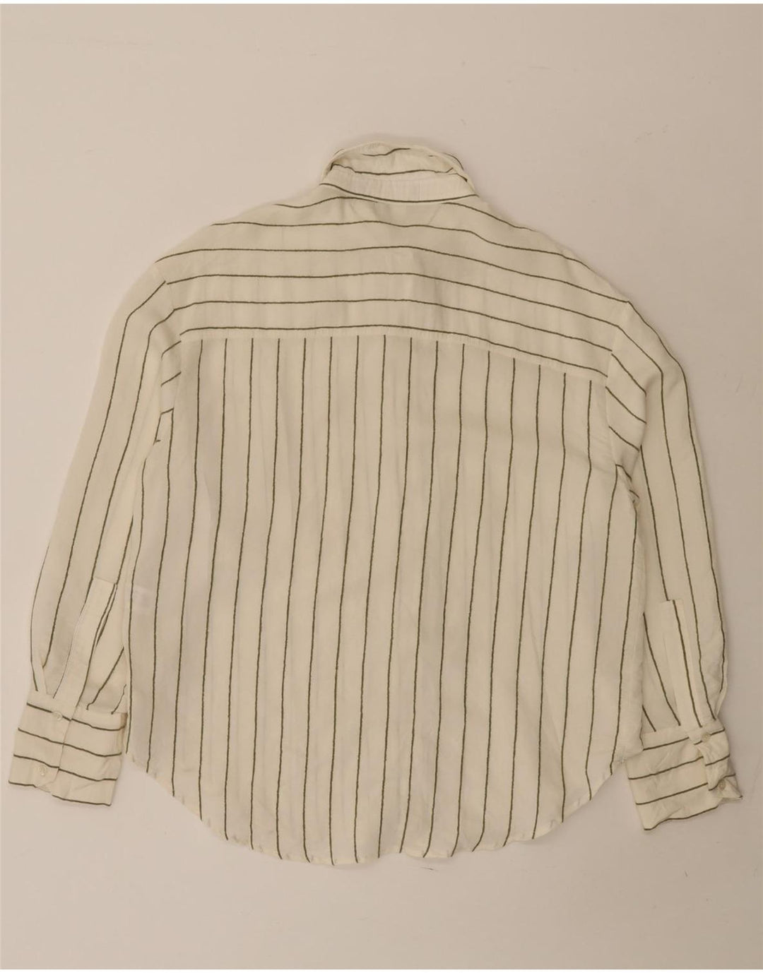Camicia oversize da donna ZARA UK 10 Small White Striped Modal