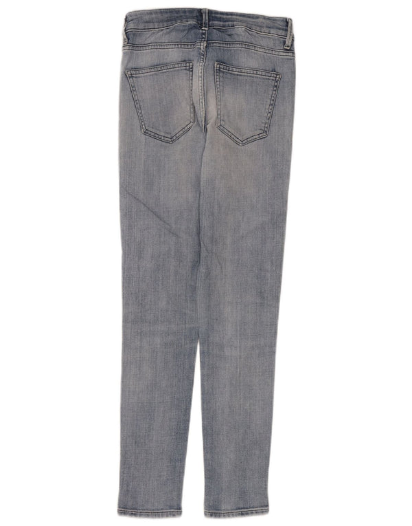 Jeans corti a vita alta da donna Zara EU 38 XS W26 L28 Blu