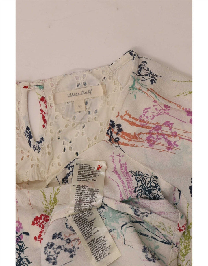 Camicetta da donna White Stuff Top UK 10 Piccola viscosa floreale