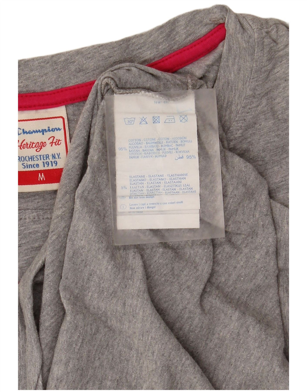 Top da donna con grafica Champion Heritage Fit manica 3/4 UK 14 Grigio medio