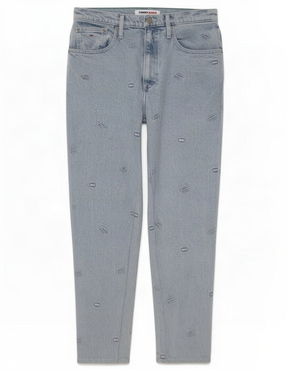 Tommy Hilfiger Donna Mom Jean Graphic Jeans affusolati W29 L27 Blu