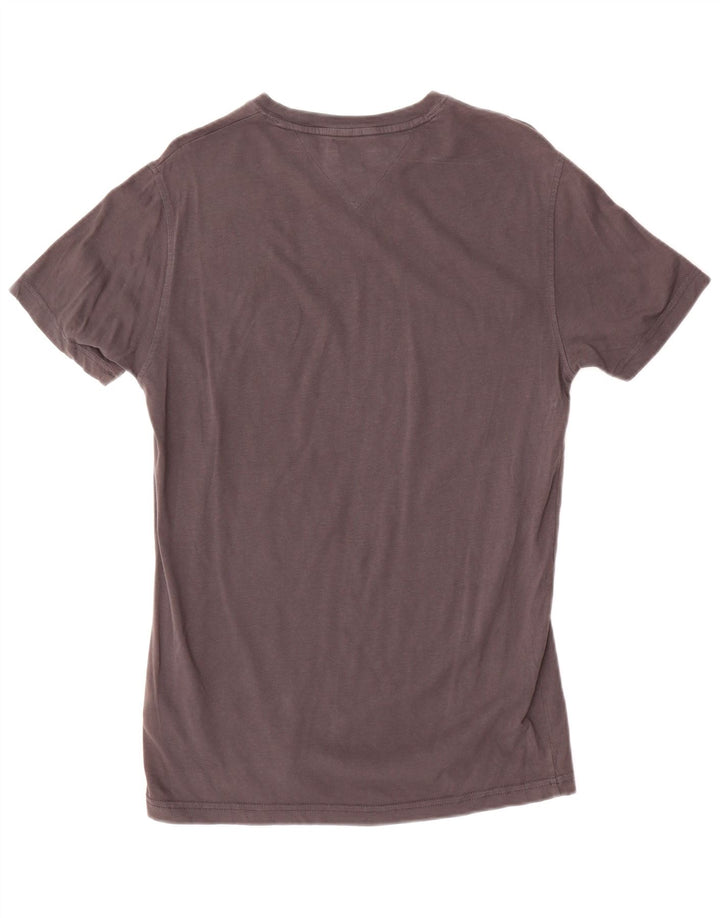 T-shirt da uomo Tommy Hilfiger Top piccola in cotone grigio