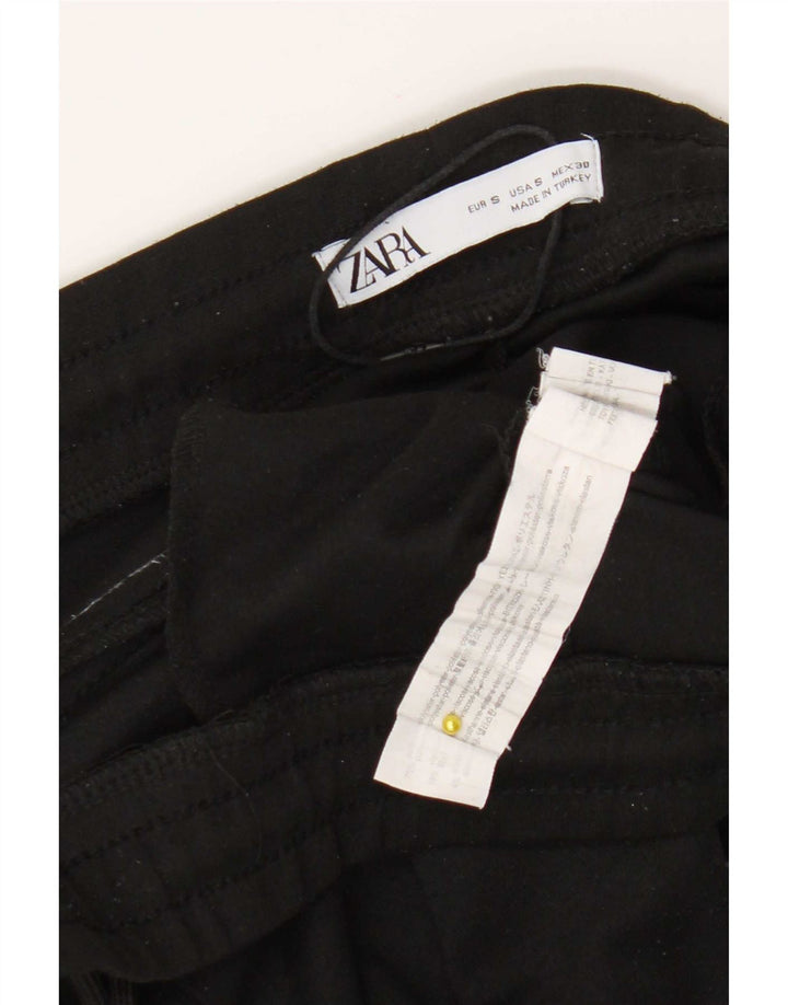 Pantaloni da tuta corti da uomo Zara da jogging piccoli in poliestere nero