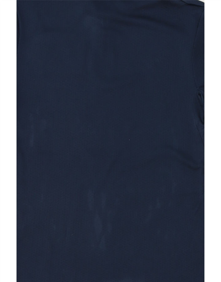 NIKE Womens T-Shirt Top UK 8 Small Navy Blue Polyester Vintage Nike and Second-Hand Nike from Messina Hembry 