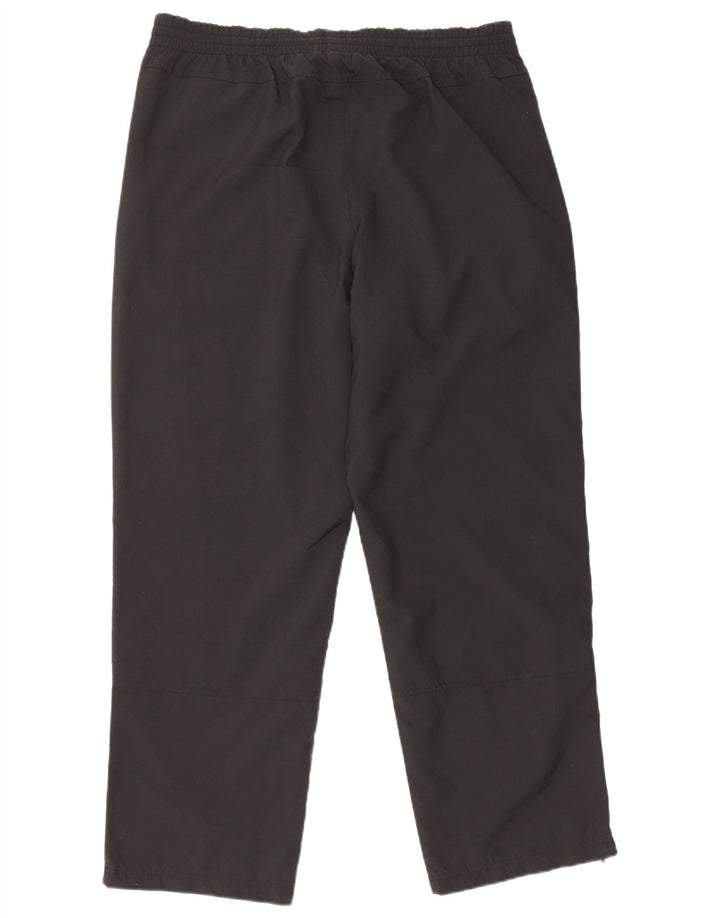 Pantaloni da tuta da uomo Adidas Large neri in poliestere
