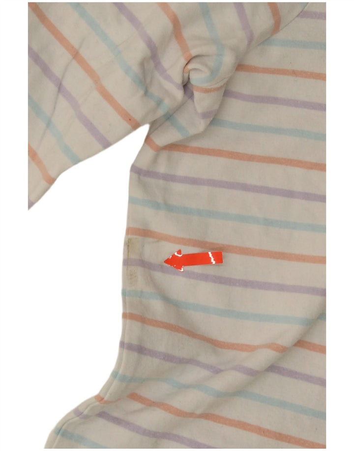 Fat Face Top da donna a maniche lunghe UK 14 Cotone a righe multicolore medio